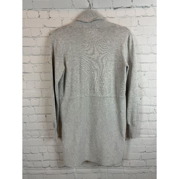 MAGASCHONI gray rayon blend open front knit cardigan sweater S - Picture 6 of 6